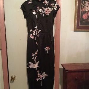 embroidered cheongsam